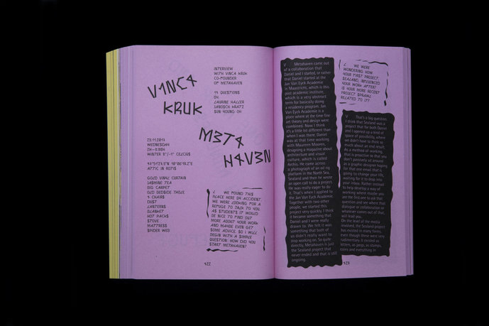Interview, Layout and Font by Laurine Haller, Janosch Kratz and Sun Young Oh