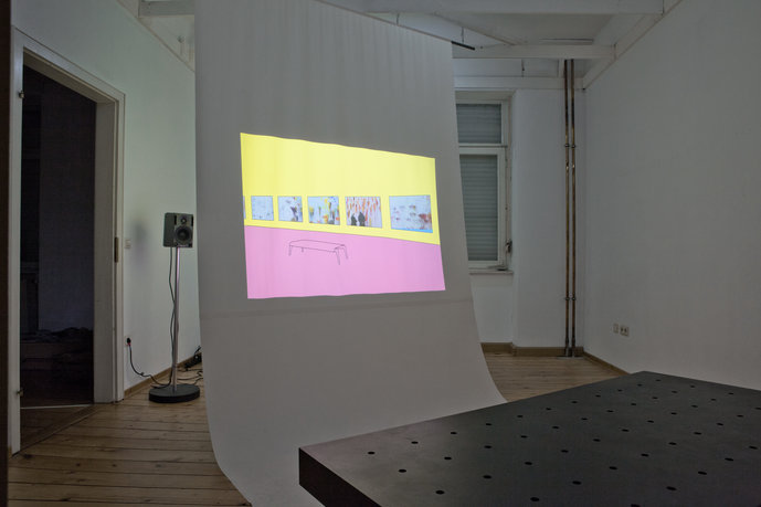 “Die gestellte Antwort (The Posed Reply),” intermediate examination project by Carlo Siegfried, installation view